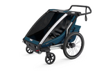 Thule Chariot Cross 2-Seat | Multi Sport Bike Trailer | Majolica Blue - Display Model