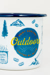 United By Blue Enamel Steel Mug Outdoors 12oz