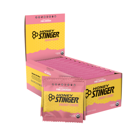 Honey Stinger Organic Energy Chews Pink Lemonade - single