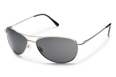 Suncloud Patrol Polarized Sunglasses Silver/Gray