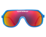 Pit Viper The Grand prixThe SlipstreamZ87+Mirror, Non-Polarized, Z87+ Safety RatedBlueOptional Side Z87 Protection, Speed Harness, Z87 Safety Rated