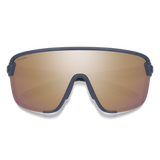Smith Unisex Sunglass Bobcat - Matte French Navy || ChromaPop Rose Gold Mirror